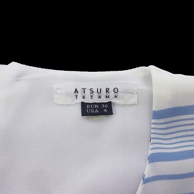 アツロウタヤマ ATSURO TAYAMA カットソー プリーツ 異素材 切替