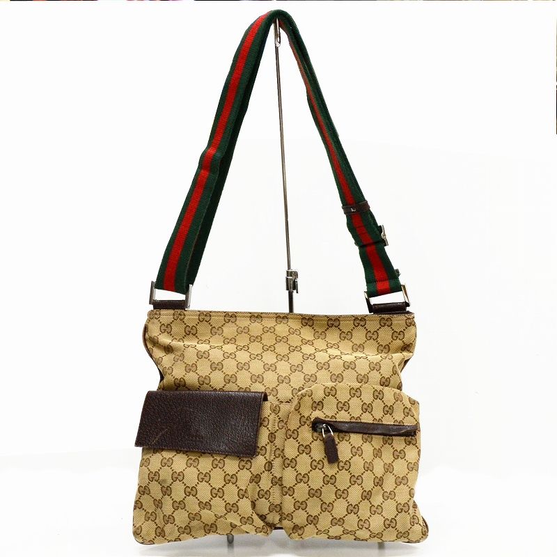 GUCCI グッチ GGキャンバス シェリーライン メッセンジャー