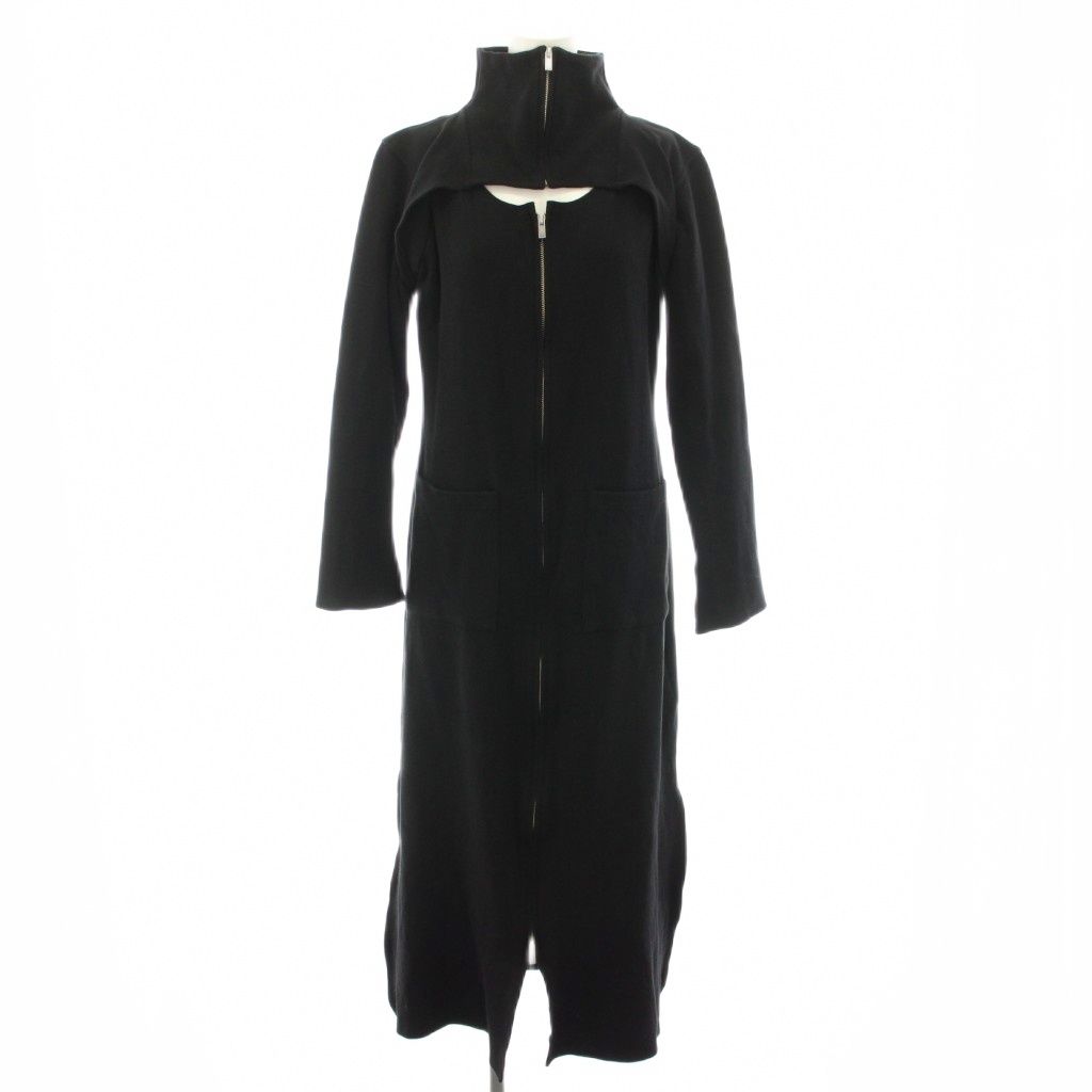 アメリヴィンテージ Ameri VINTAGE 24AW レイヤードライクスウェットドレス LAYERED LIKE SWEAT DRESS ワンピース ロング ハイネック 長袖 S 黒 ブラック 0224205620380 YT