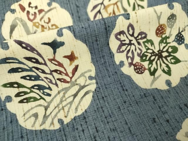 専用K0849 逸品 単衣 上品 ぜんまい紬 正絹 小紋 居敷当付 日本和装誂 専用K0849 逸品 単衣 上品 ぜんまい紬 正絹 小紋 居敷当付 日本