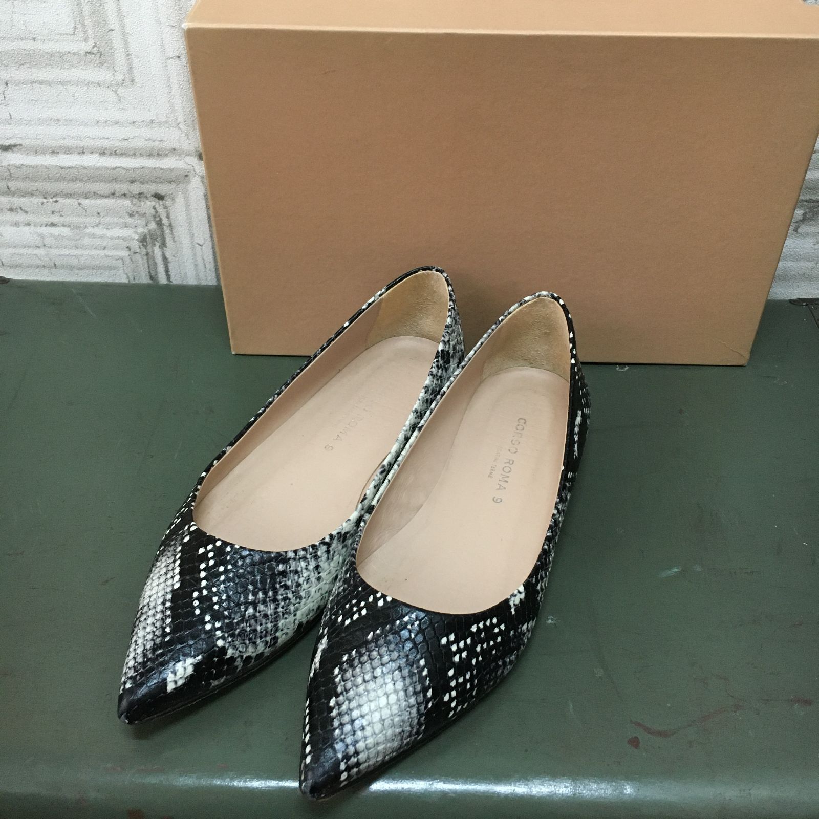 イタリア製 Vero Cuoio CORSO ROMA 9 CORSO ROMA，9/コルソローマ ノーヴェ サイドカッティング