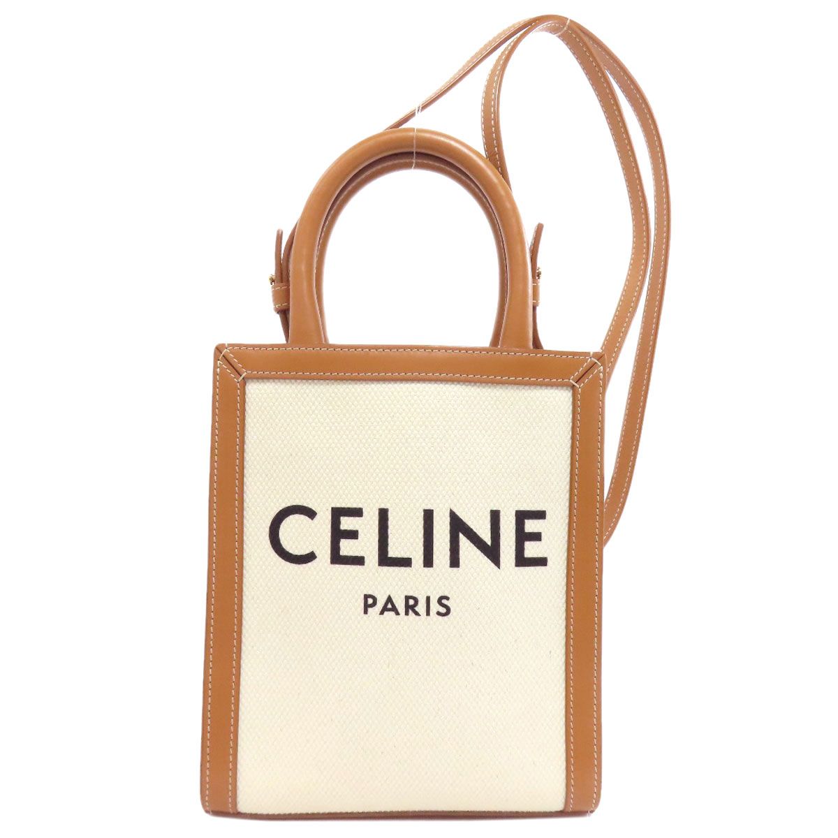 セリーヌ バーティカルカバ ショルダー ハンドバッグ 2WAY バイカラー CELINE(セリーヌ) バーティカルカバ スモール トートバッグ 2WAY
