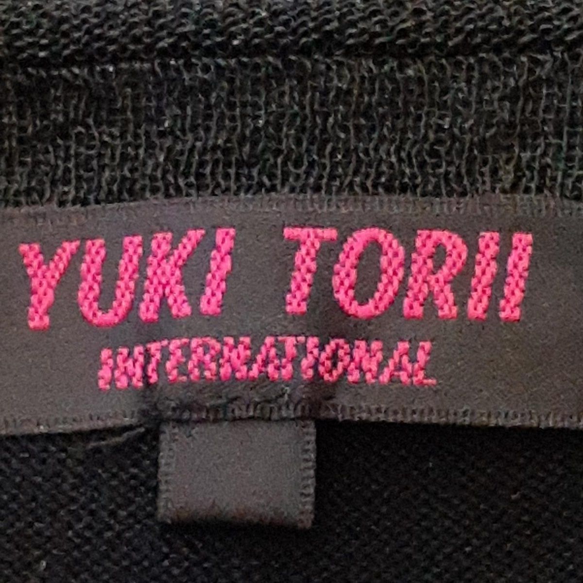 YUKI TORII INTERNATIONAL - YUKITORII(ユキトリイ) カーディガン サイズ40 M レディース美品  - 黒 長袖/ニット/フリル YUKI TORII INTERNATIONAL - YUKITORII(ユキトリイ