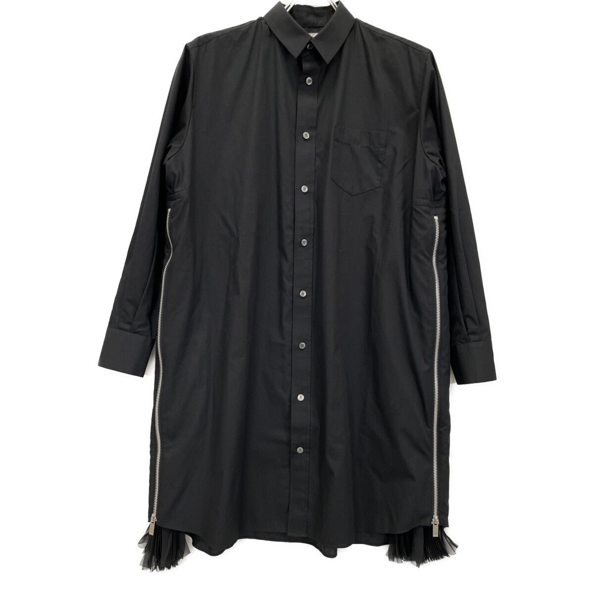 sacai サカイ SCW-114 ﾌﾞﾗｯｸ ｻｲﾄﾞｼﾞｯﾌﾟ ﾌﾟﾘｰﾂｼｬﾂ 2