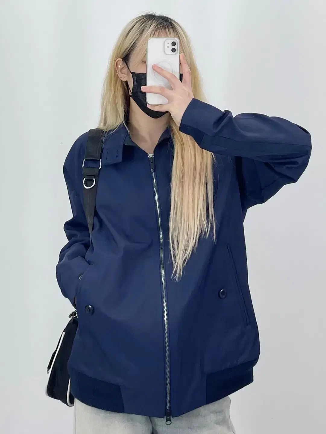 Nike ネイビー ジャケット XL XL Nike(ナイキ） ネイビー ジャケット CH6984 - メルカリ