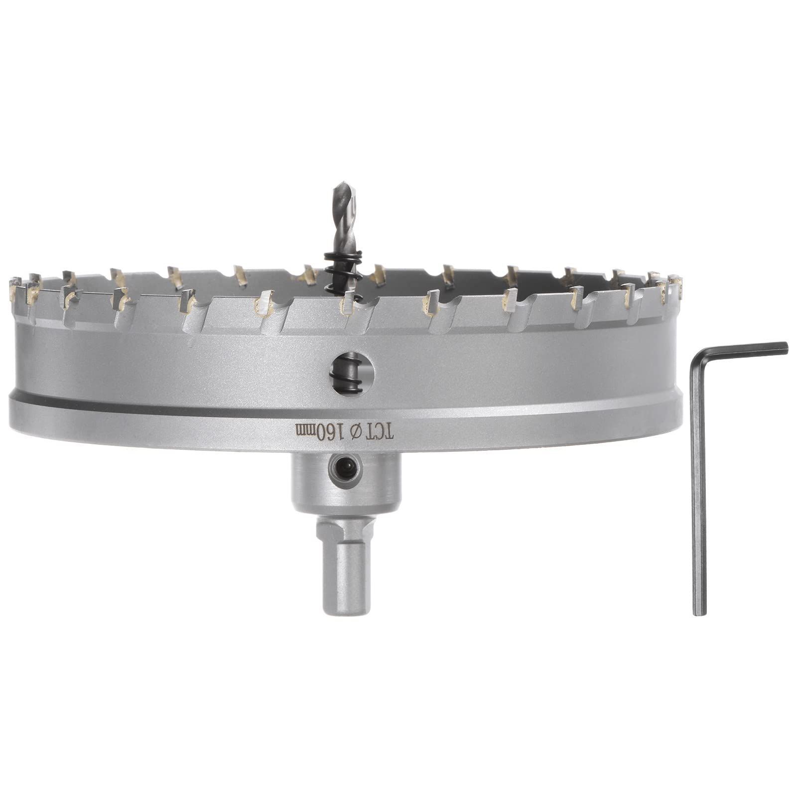 金属用 160mmの直径 ステンレス鋼 超硬刃 TCT ホールソー 金属 uxcell