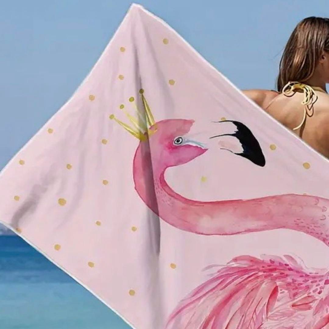 バスタオル 大判 薄手 軽量 速乾♡吸水 タオルケット ビーチ ピンク