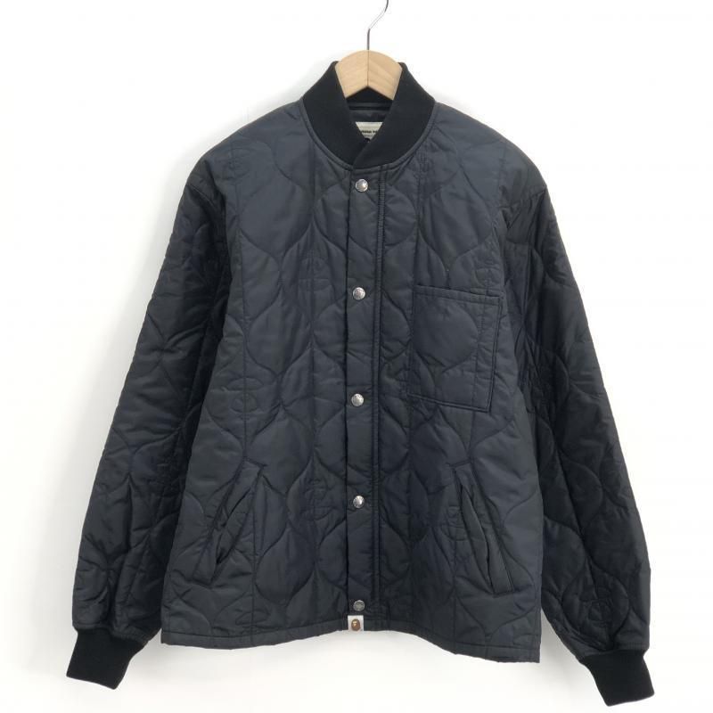 【中古】A BATHING APE × ALPHA ジャケット M ブラック アベイシングエイプ × アルファ[10]