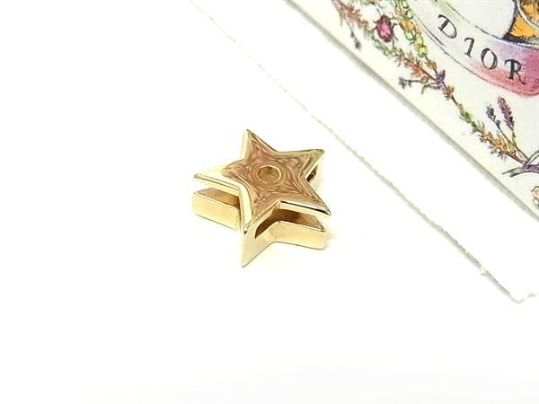 ChristianDior クリスチャンディオール My ABCDior バッジ スター 星 チャーム レディース メンズ ゴールド系 FM2915