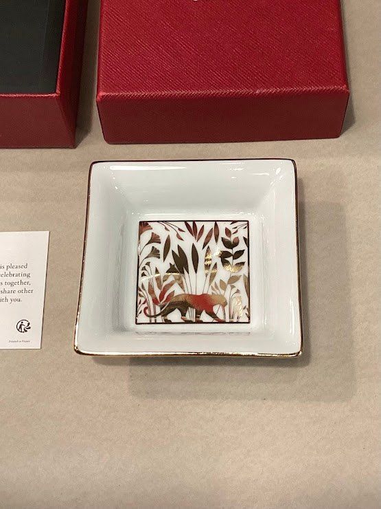 カルティエ 非売品 小皿 トレイ 小物入れ ヒョウ パンテール Cartier