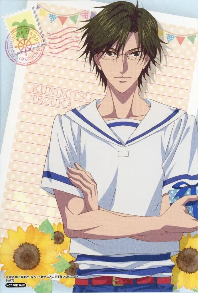 中古】ポストカード 手塚国光 描き下ろしポストカード 「新テニスの