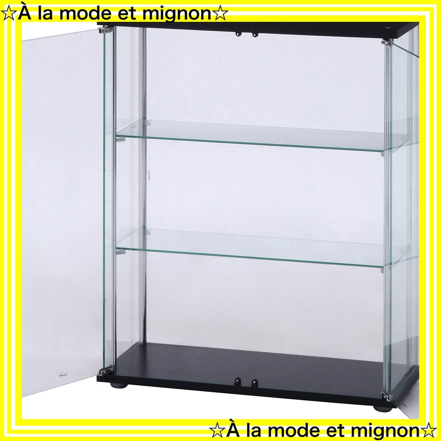 不二貿易 コレクションケース フィギュアケース 3段 全面ガラス 99479