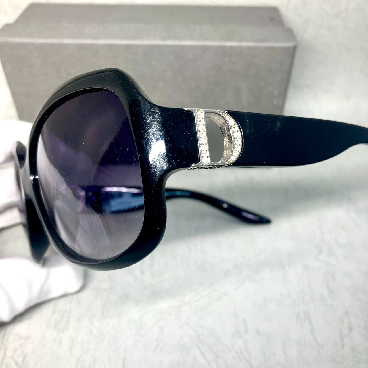 ✨Dior ディオール サングラス ブルー系 メガネ ロゴ ブラック ✨Dior ディオール サングラス ブルー系 メガネ ロゴ ブラック
