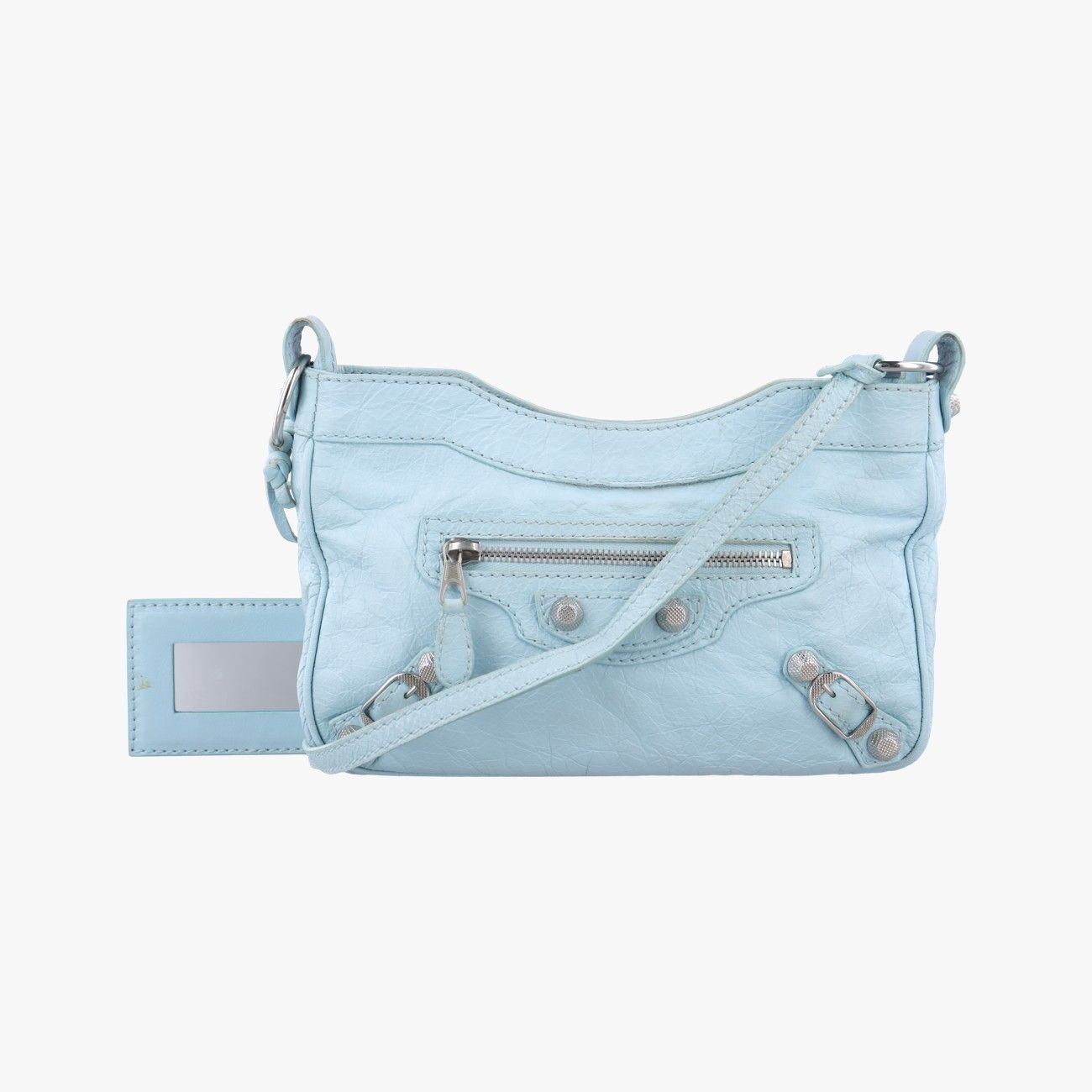 バレンシアガBalenciagaジャイアントヒップブルーラムスキン237203.4915.H.002123