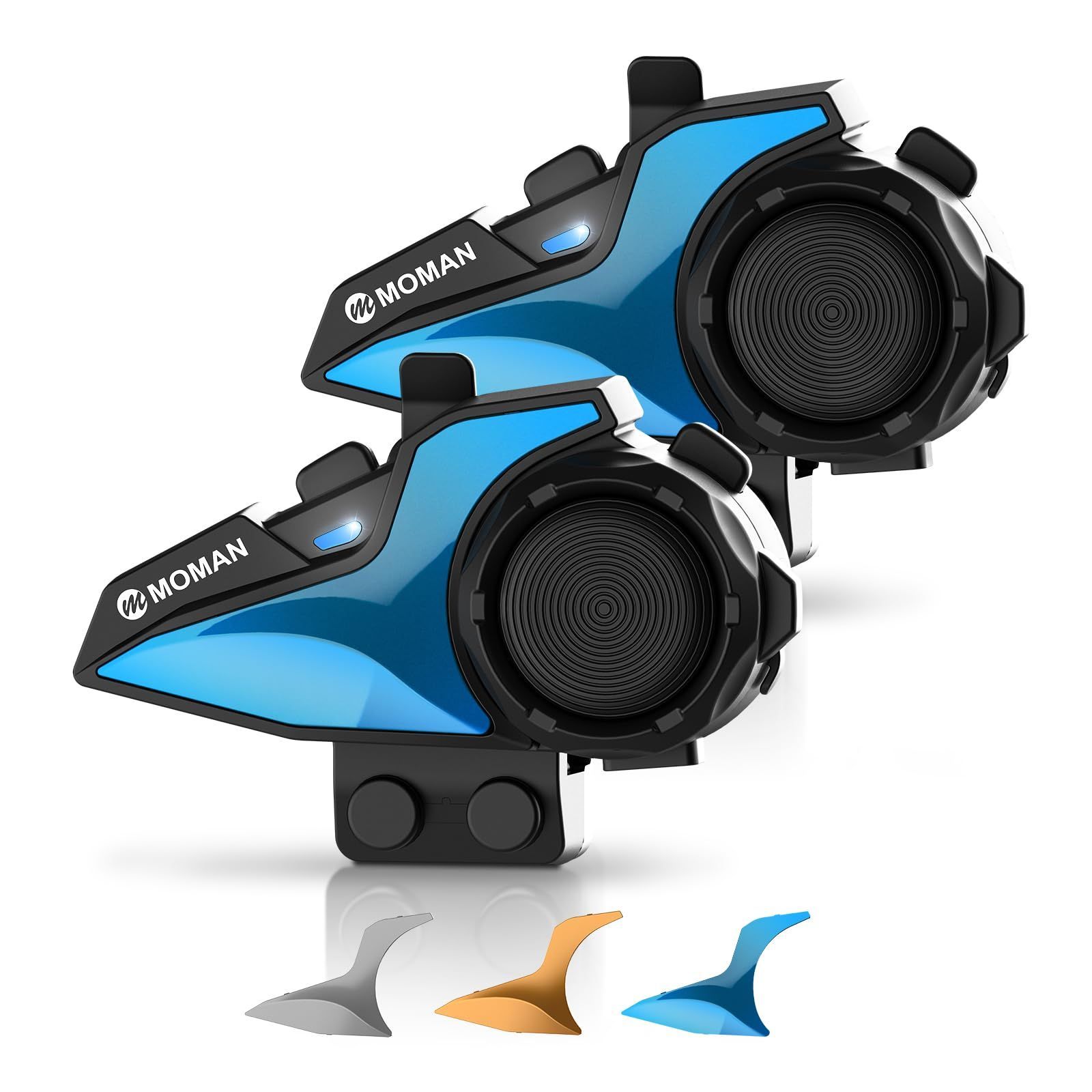 新着商品 バイク用インカム Moman モーマン H2E バイク ヘイルセット 1000m通信 距離 2人同時通話 DSP-CVCノイズ削除 双方向通信 音楽再生 IP65防水 音声アシスタント 日本語 英語ガイダンス音声 音楽共有 IP65防水 操作