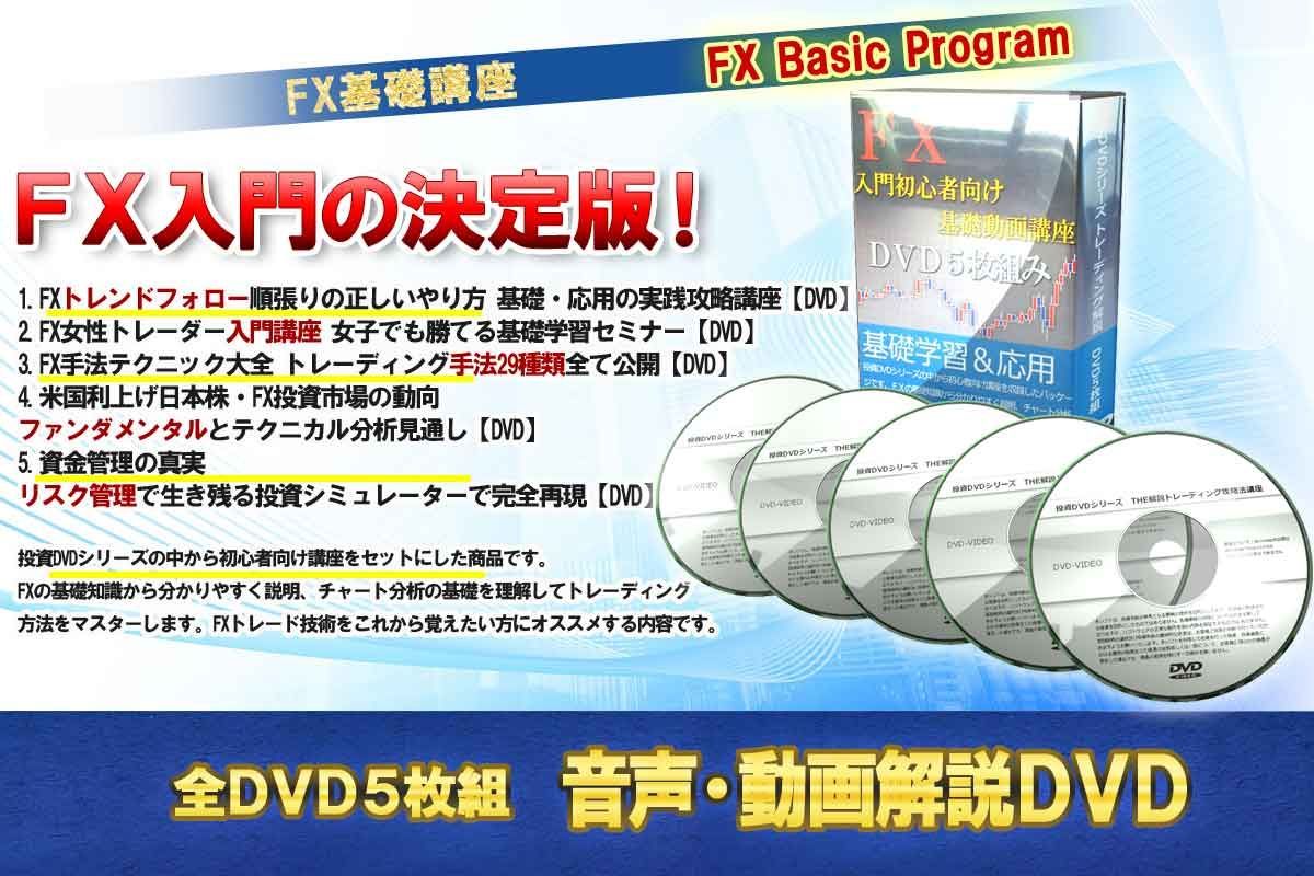FX入門 向け基礎動画講座 DVD5枚組み