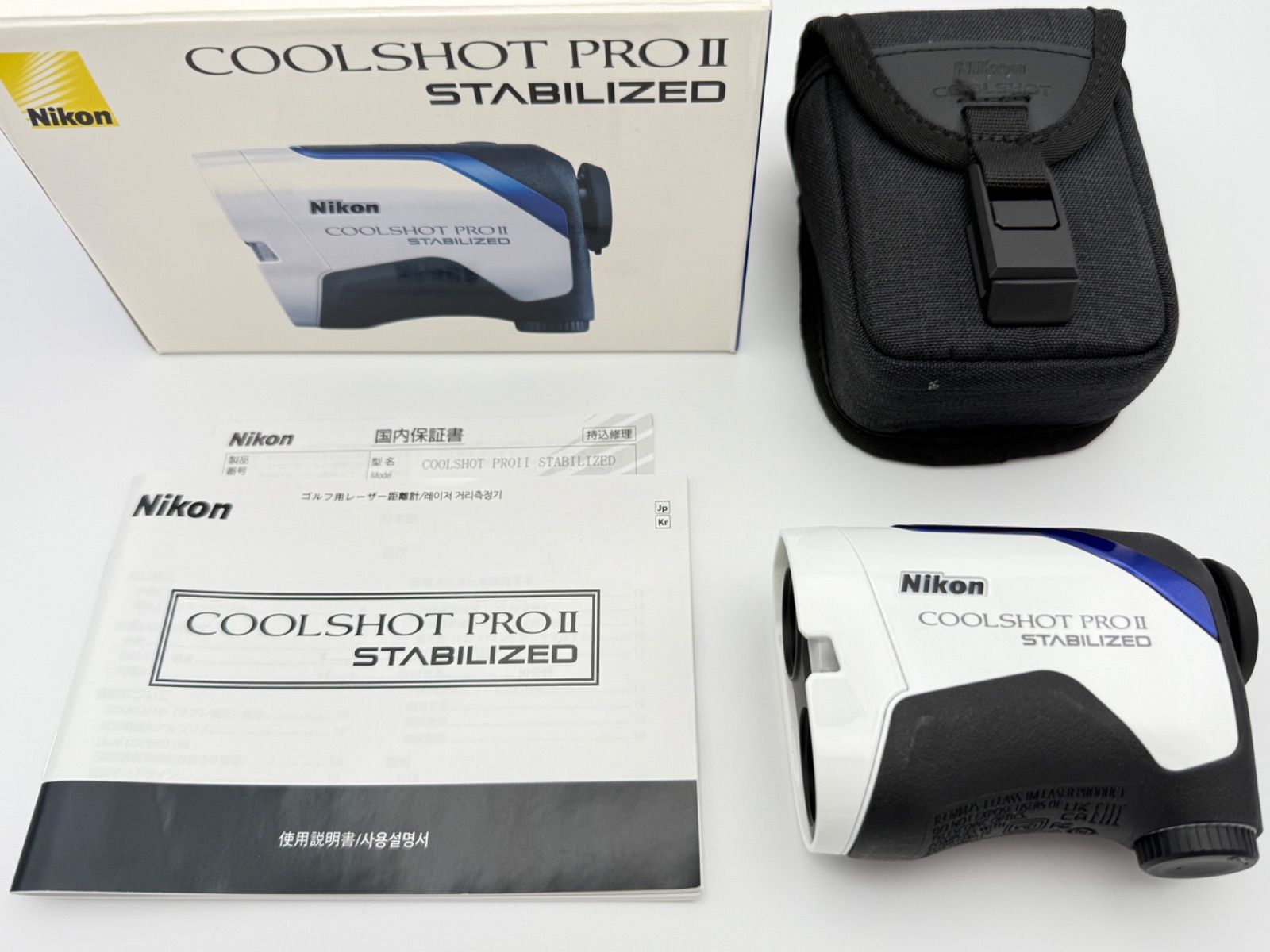 Nikon COOLSHOT PROII STABILIZED ニコン クールショット PRO2 プロ2 スタビライズド ゴルフ用レーザー距離計