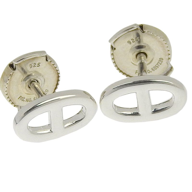 エルメス HERMES シェーヌダンクルTPM ピアス SV925 シルバー色
