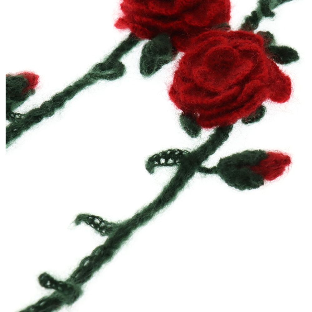 UNDERCOVER アンダーカバー 21AW フラワー バラ モヘヤニット ストール