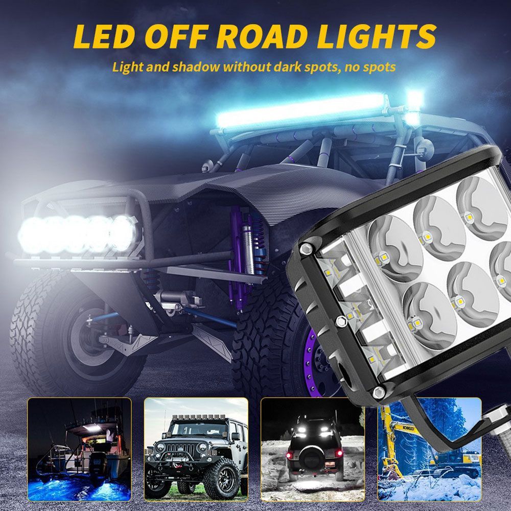 1個LED オフロードライト 7インチ 95W 硬く バンパー作業灯ジムニー 
