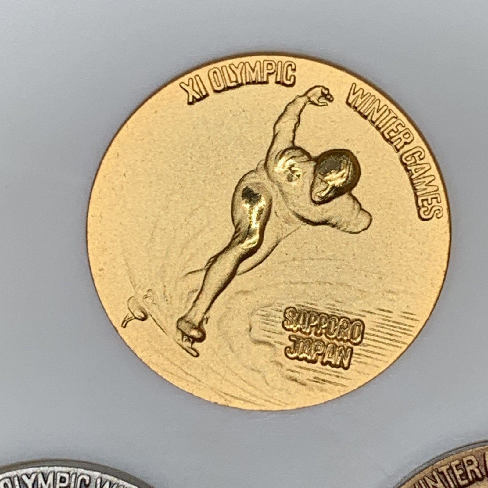 1972年札幌オリンピック記念銀メダル 1972年開催 札幌冬季オリンピック記念 純プラチナメダル