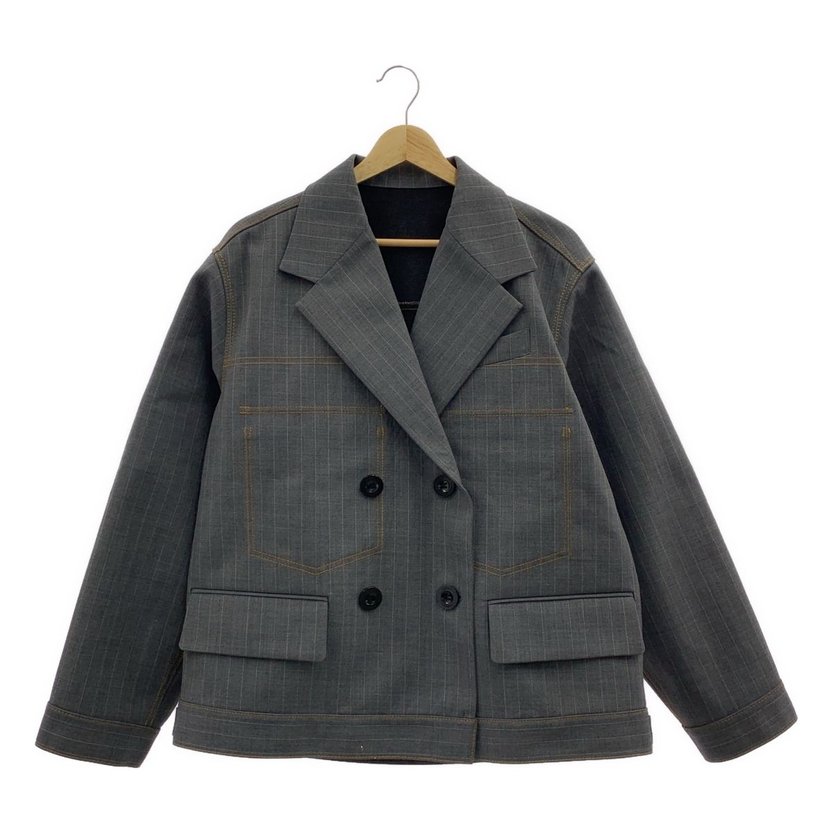 美品】 sacai / サカイ | 2024SS | Chalk Stripe Bonding Jacket 