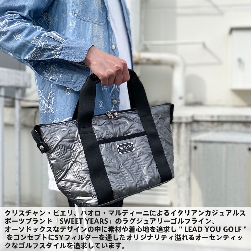 SY32 by SWEET YEARS GOLF エンボス カートバッグ ミニトート