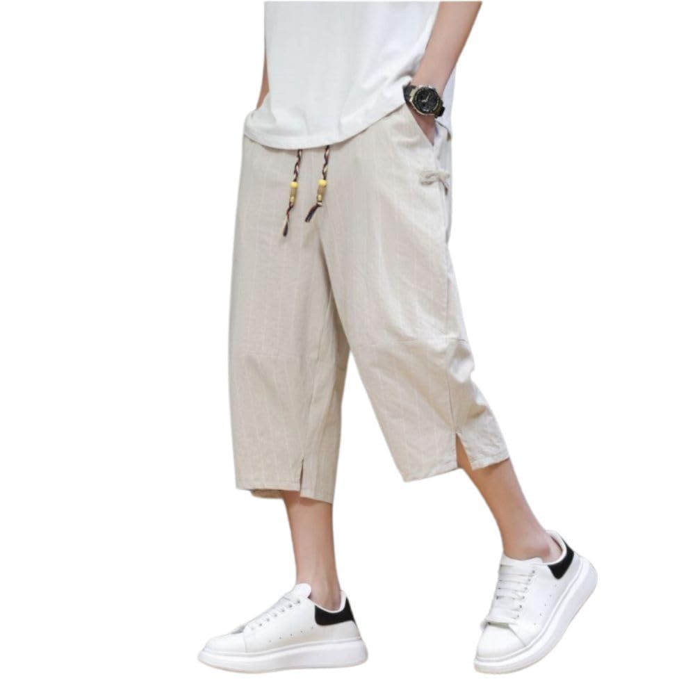 J5099 美品 インコテックス 現行30型チノリノガーメントダイ麻綿パンツ