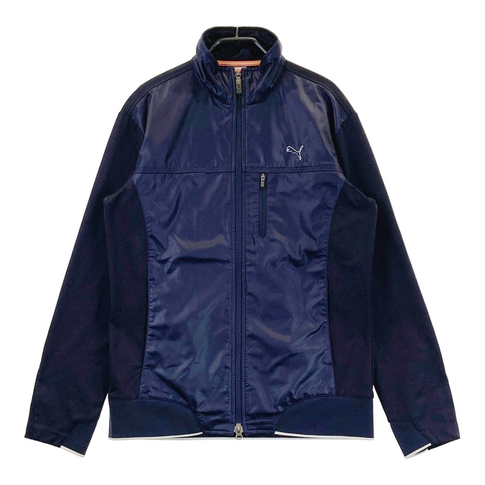 【新品】プーマ ゴルフジャケット L　ネイビー 男性用 サイズ：L PUMA GOLF プーマゴルフ 長袖 ジップジャケット ネイビー系