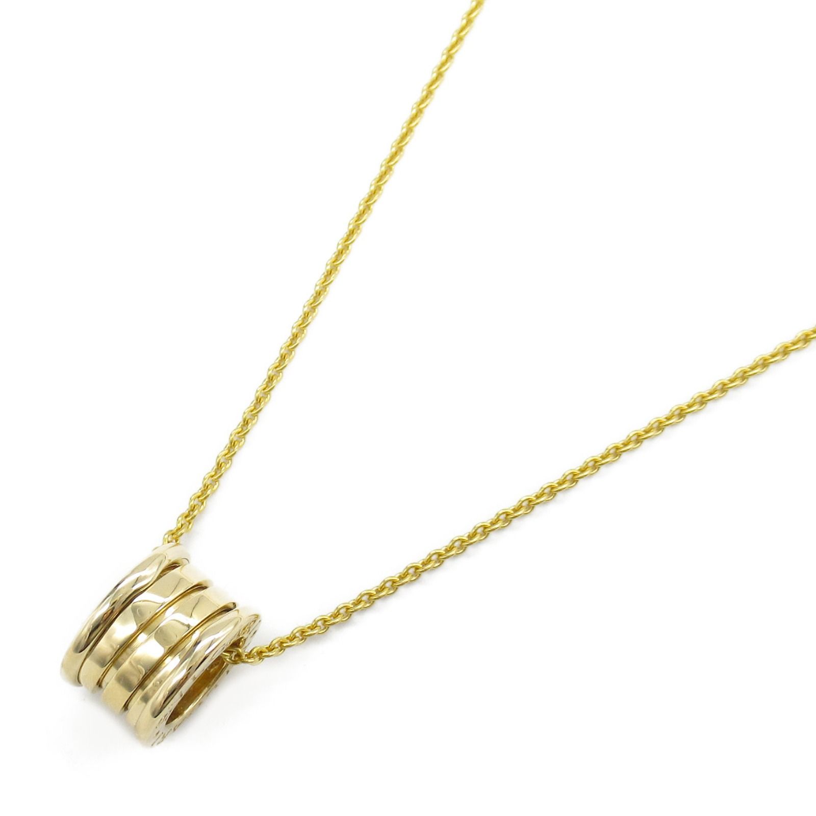 ブルガリ BVLGARI ネックレス B-zero1 ビーゼロワン ネックレス 首回り40.5cm K18 イエローゴールド B-zero1 ネックレス ユニセックス Used A