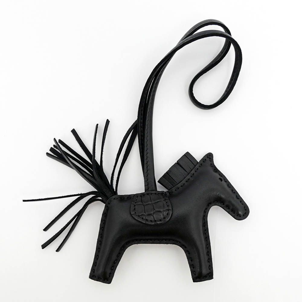 新品　未使用　エルメス　ロデオ　タッチ　PM黒　ソーブラック　アリゲーター 名東】エルメス ロデオPM タッチ ソーブラック アニョーミロ