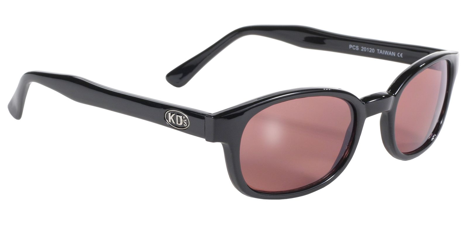 Pacific Coast Original KD's Biker Sunglasses (Black Frame/Rose Colored Lens) 並行輸入 