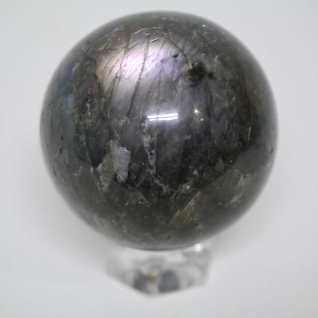 大玉ラブラドライト丸玉 ストア 一点物 約65.2mm(約400g) 台座は付属