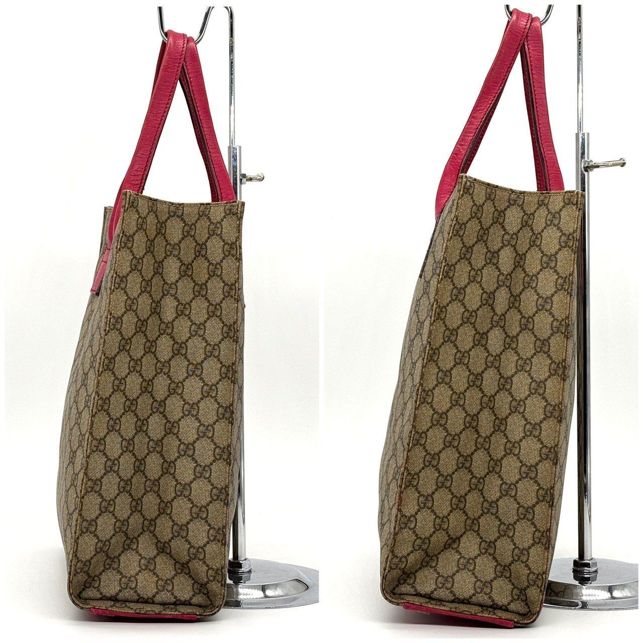 GUCCI グッチ　トートバッグ　GGスプリーム　GG柄　91249 GUCCI グッチ GGスプリーム 91249 ブラウン バッグ トートバッグ