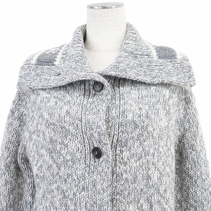 美品 90's Christian Dior 総柄 ニットカーディガン 極美品】Christian Dior クリスチャンディオール カーディガン