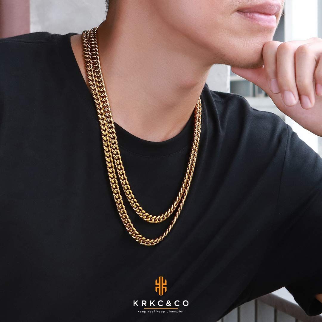 18k ネックレス 幅広 キラッキラ♡ K18 18金 中空 喜平ネックレス 2面ダブル 2.9mm幅 38cm~80cm