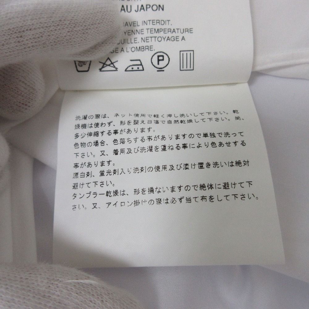 良品 robe de chambre ローブドシャンブル コムデギャルソン 00s ショートスリーブ シャツ ブラウス RZ-B005 サイズS ホワイト レディース 古着 中古 良品 robe de chambre ローブドシャンブル コムデギャルソン 00s