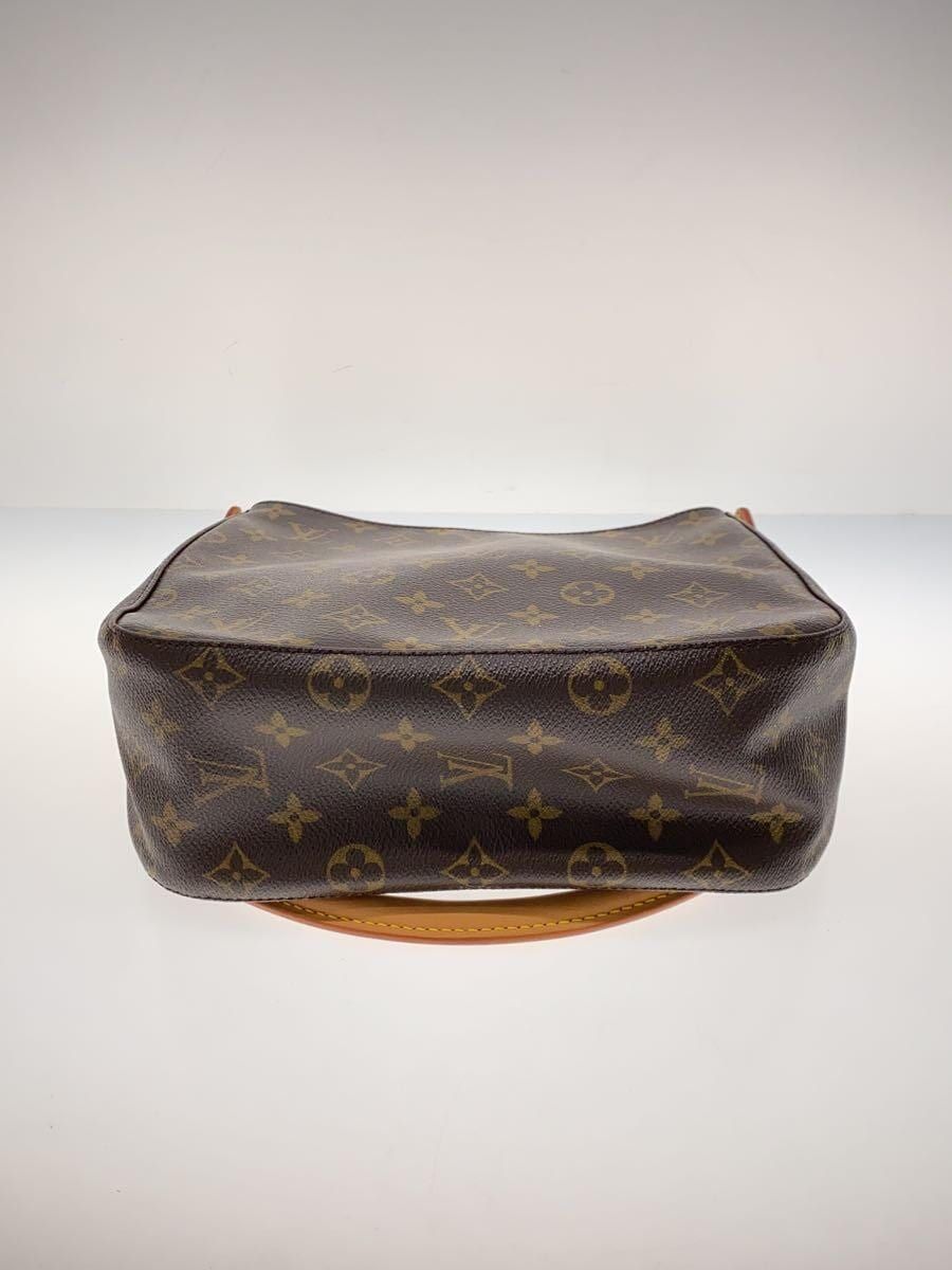 LOUIS VUITTON ルーピングMM_モノグラム・キャンバス_BRW PVC ブラウン 総柄 - メルカリ