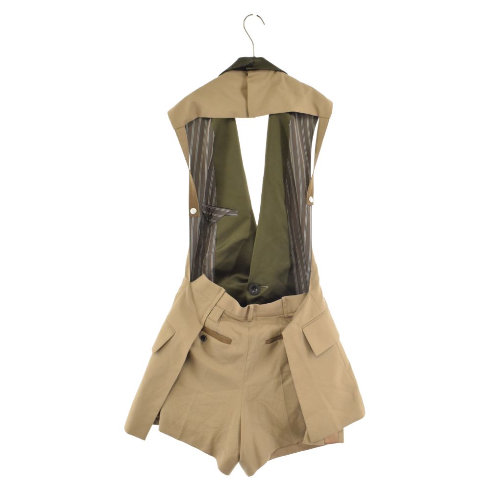 Sacai (サカイ) 22SS ジレドッキング オールインワン レディース 