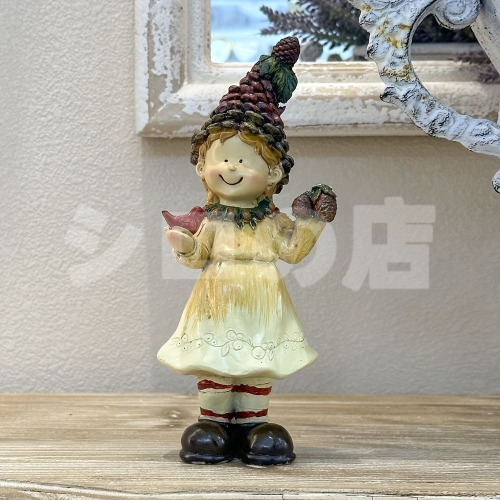 置物 オブジェ ガーデンオーナメント 秋の格好をした少年と少女 2個セット 屋外 屋内 室内 インテリア 玄関 リビング ダイニング 装飾 庭 ガーデニング 装飾 ガーデン ギフト インテリア用品 贈り物 雑貨 秋オブジェ YUZUMIYA_COM