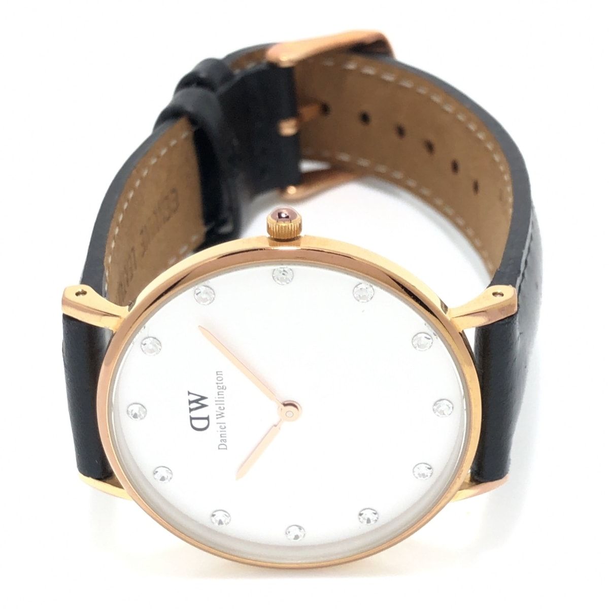 Daniel Wellington(ダニエルウェリントン) 腕時計 - 034R6 レディース ラインストーン 白 - メルカリ