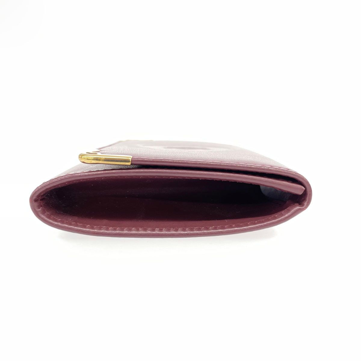美品 Cartier カルティエ マストライン コインケース ボルドー