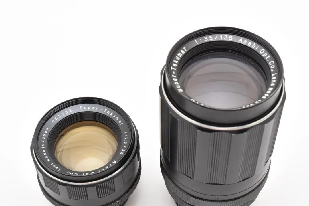 ◎前期型2本セット◎ Super Takumar 55mm 135mm C087 ◎前期型2本