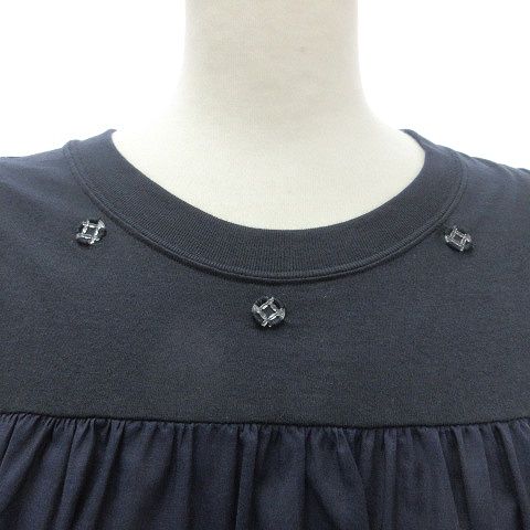 ミュベール muveil ティアードノースリーブプルオーバー 装飾付き  