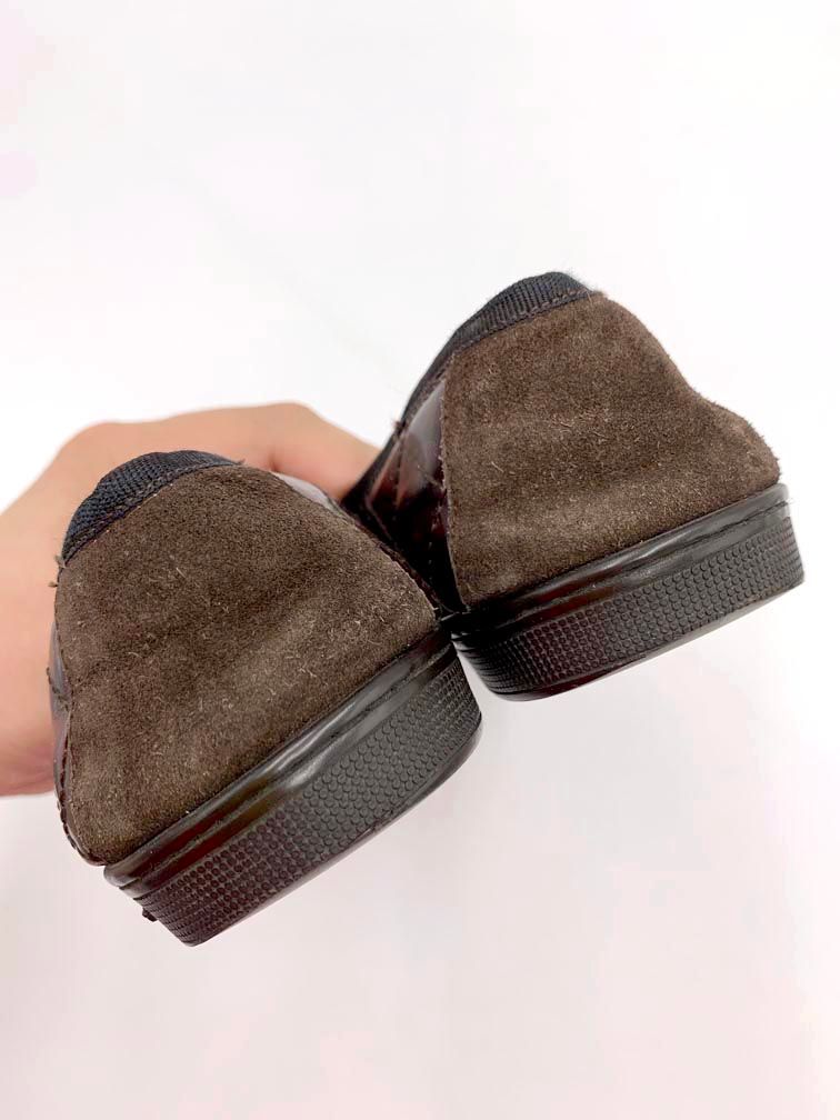 フェラガモ　FERRAGAMO フラットシューズ　リボン　 レザー　キルティング Salvatore Ferragamo サルヴァトーレフェラガモ キルティング