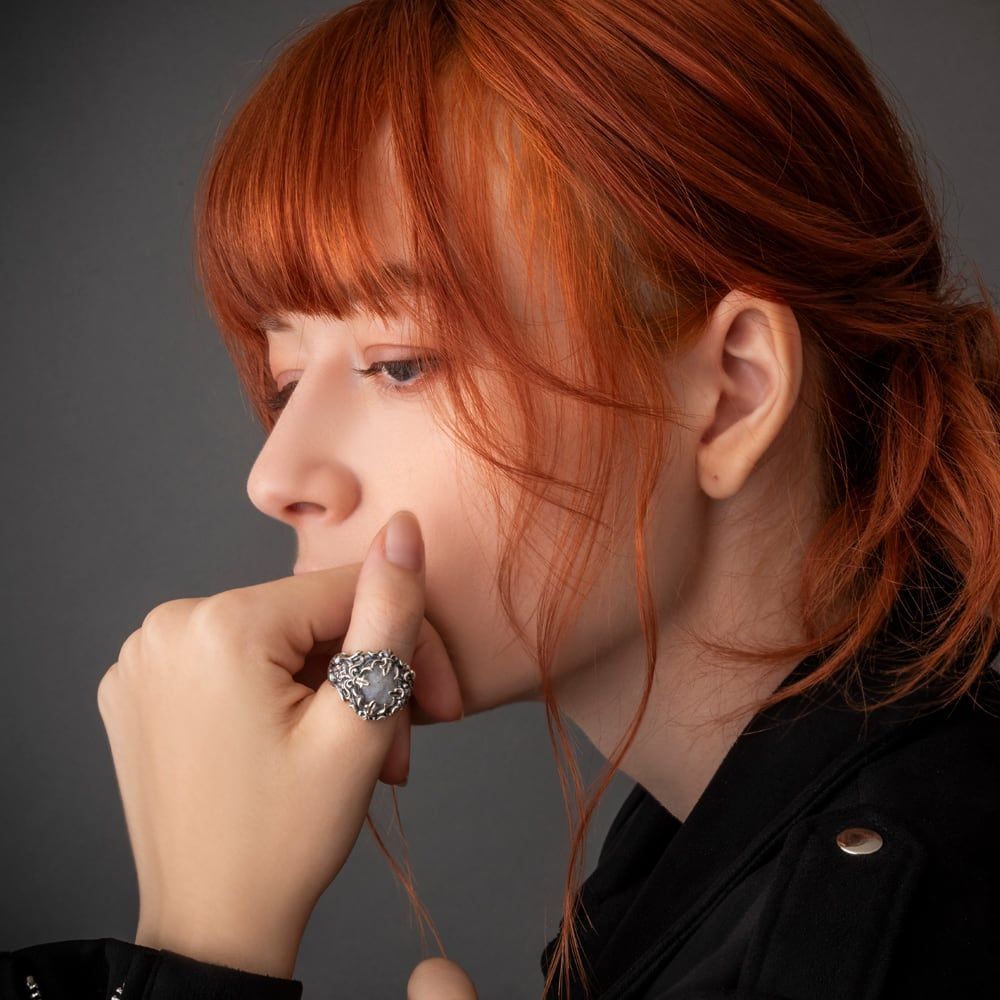 ローズカットブルームーンリング アルテミスクラシック