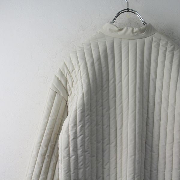 極美品 オオカミとフクロウ キルティングコート/アイボリー 中綿