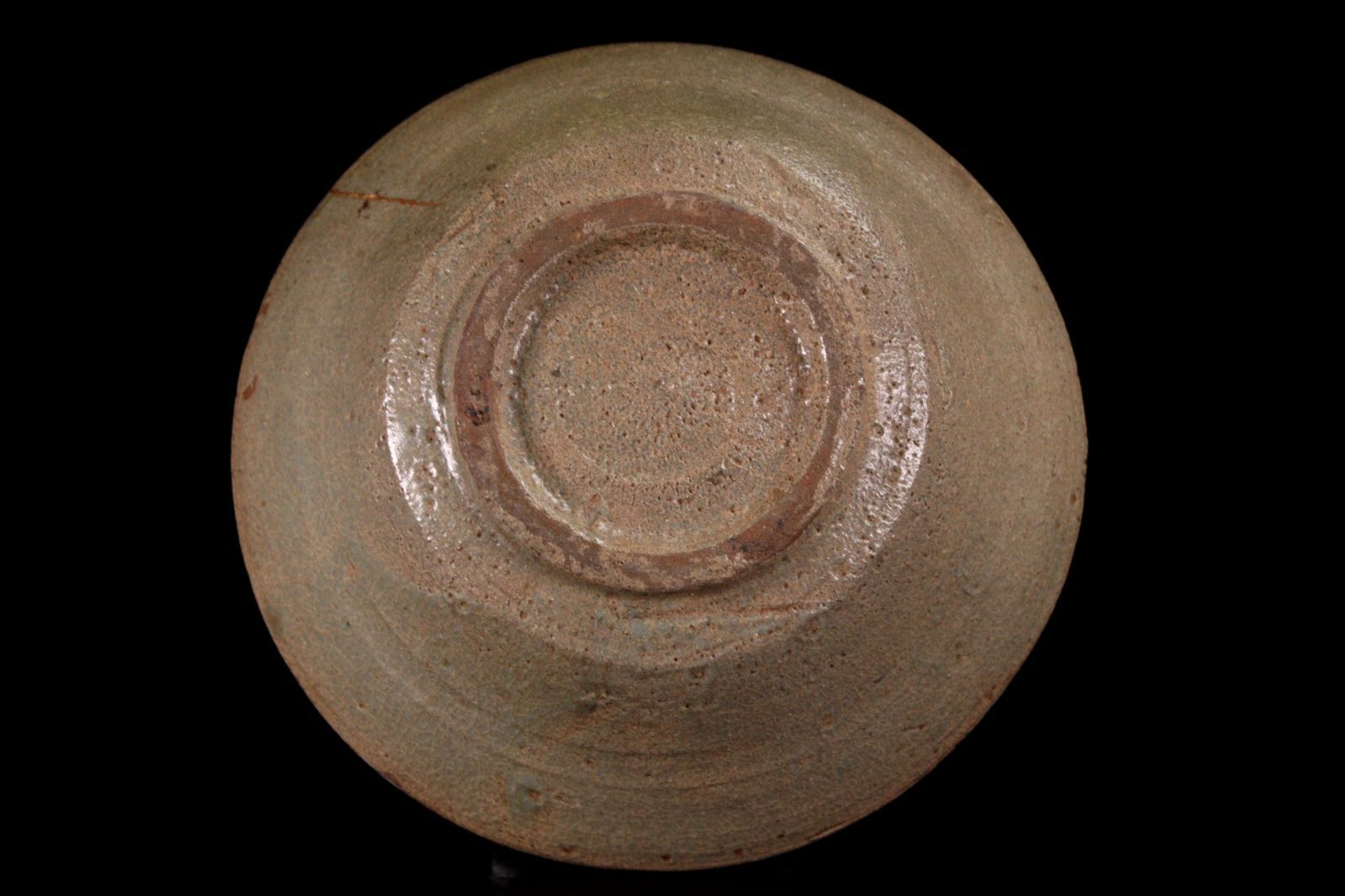 李朝夏茶碗 李朝時代 青磁製 象嵌夏茶碗 14.5cm 箱付 鉢 高麗 朝鮮古陶 唐物
