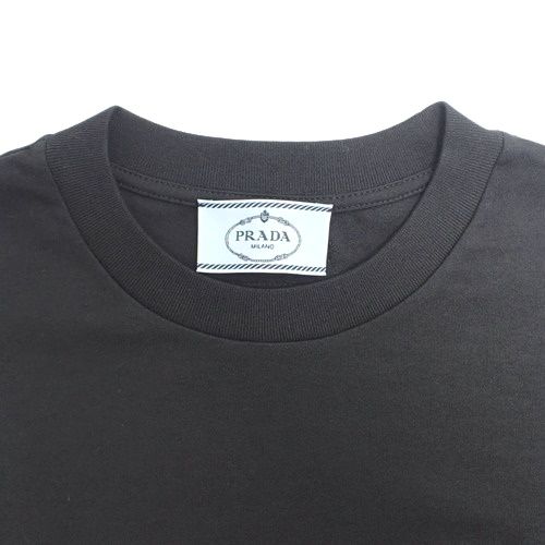 PRADA - PRADA(プラダ) クロップド Tシャツ トップス 2022年 半袖 アパレル ファッション ショート丈 S コットン NERO ネロ ブラック黒 3560A レディース 40802133369【中古】【アラモード】 PRADA(プラダ) クロップド Tシャツ トップス 2022年 半袖