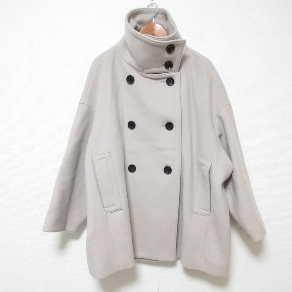 良品 23AW NOBLE ノーブル スタンドカラーオーバーコート ベージュ